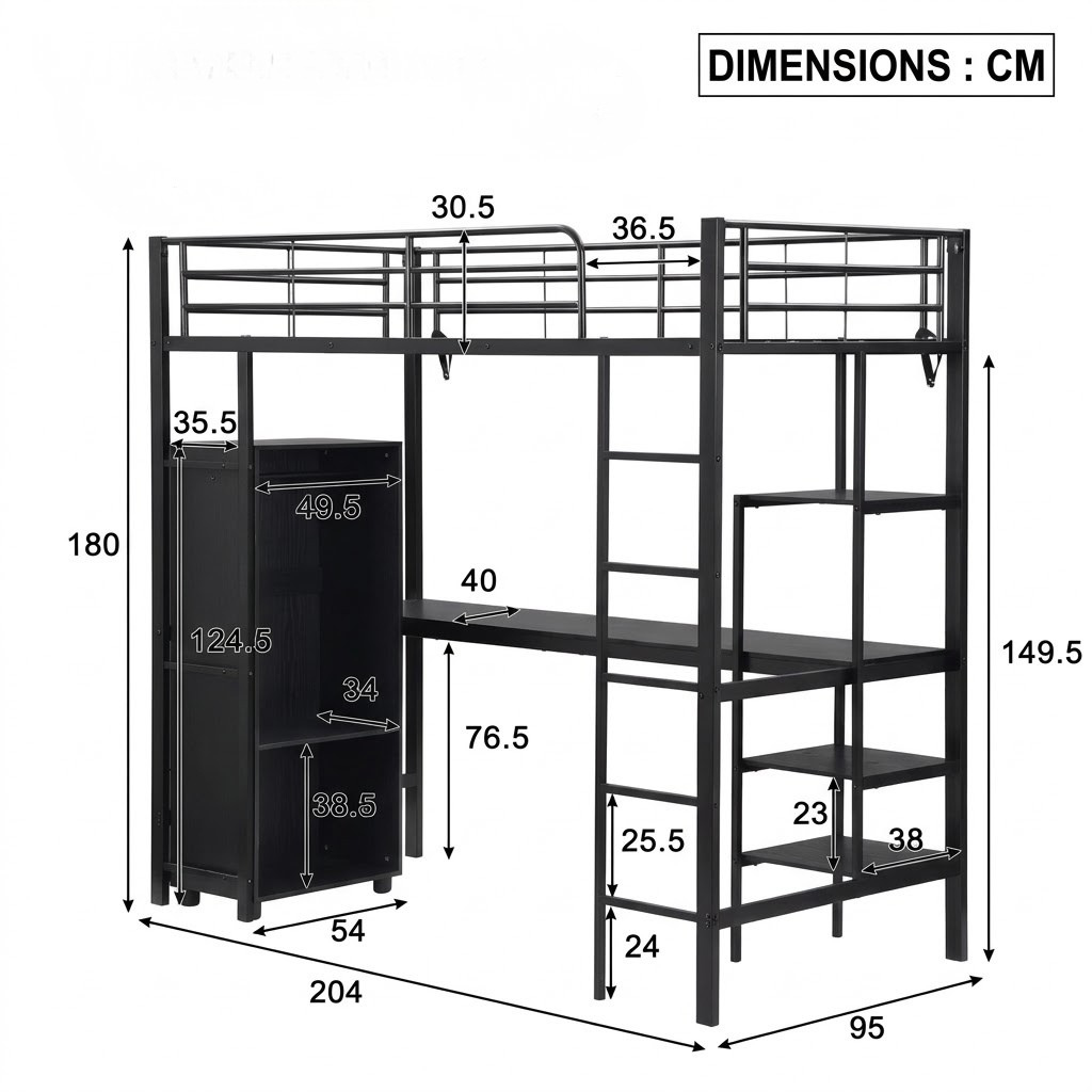 Lit superposé Studio